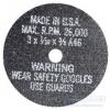 AES Industries 3805 3" Metal Cut-Off Wheel (5/pk)