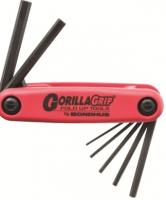 Bondhus 12592 Set 7 Hex GorillaGrip Fold-up Tools 1.5-6mm