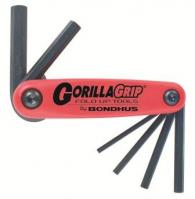 Bondhus 12595 Set 6 Hex GorillaGrip Fold-up Tools 3-10mm