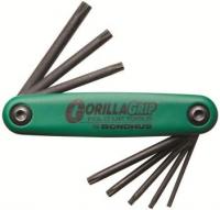 Bondhus 12634 Set 8 Star Tip GorillaGrip Fold-up Tools T9 - T40