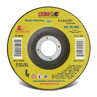 Camel Grinding Wheels 45113 Cut off Wheel 9 x 3 32 x 7 8 WA36 S BF