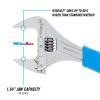 Channellock 8WCB 8" Code Blue WIDEAZZ Adj Wrench