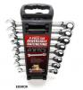 Cougar Pro Hand Tools E8SRCW 8 Pc. SAE Full Polish Ratcheting Combination Wrench Set