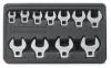 Gearwrench 81908 11-Pc Crowfoot Drive Non-Ratcheting Wrench Set, SAE