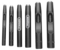 General Tools 1280ST 6 Piece Hollow Steel Punch Set, 3/16" - 1/2"