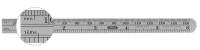 General Tools 305ME Precision 6"/150mm Flex Steel Rule