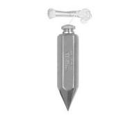 General Tools 790-12 12 oz. Hex Steel Plumb Bob, Nickel Plated