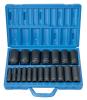 Grey Pneumatic 1319D 1/2" Drive 19 Pc. Deep Length Fractional Master Set