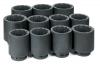 Grey Pneumatic 9111MD 1" Dr. 11 Pc. Deep Metric Set 76mm to 115mm - 12 Point