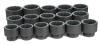 Grey Pneumatic 9116 1" Dr. 16 Pc. Fractional Set 2-1/16" to 3" - 12 Point