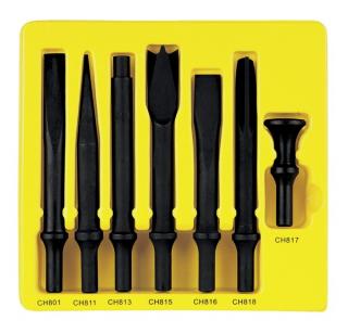 7 Pc. H.D. Chisel Set - .498 Shank