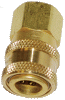 Hansen Socket 3/8" FPT Brass Straight Coupling