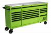 Homak LG04072164 72" RS Pro Roller Cabinet with SS Top - Lime Green
