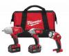 Milwaukee 2696-23 M18Cordless Combo Kit 3/8" & 1/2" Impacts Chrgr & Bttry