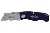 Sheffield 12613 12613 Folding Lockback Utility Knife, Black