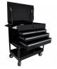 Sunex 8054BK Service Cart 4-Drawer w/Lock Top, Black