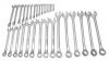 Urrea Professional Tools 120090 5/16" - 2-1/2" Combination Wrench Set, 31 Pc