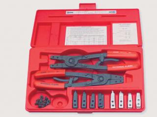 Replacable Tip Retaining Ring Pliers Set In