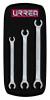 Urrea Professional Tools 3760 Flare Nut Satin Finish Wrench Set W/ Vinyl Pouch