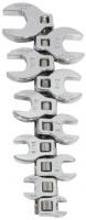 Urrea Professional Tools 4900-10 Fractional Crowfoot Wrench Set 3/8" - 1", 3/8" Drive