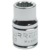 Urrea Professional Tools 5208 SAE Socket, 3/8 Drive, 12-Point, 1/4