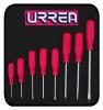 Urrea Professional Tools 9600DR Red Handled Screwdriver Set W/ Vinyl Pouch 4