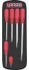 Urrea Professional Tools 9800AR Red Handle Screwdriver Set W/ Vinyl Pouch 1-