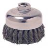 Weiler 36244 4" Vortec Pro Knot Wire Cup Brush, .025"