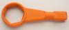 Wright Tool 18H92 3-7/8" SAFETY ORANGE Straight Handle Striking Face