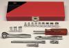 Wright Tool 218 1/4" Dr., 18 Pc., 6 Pt Std & 8 Pt Std Socket Set