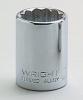 Wright Tool 4112 3/8" - 1/2" Dr. 12 Pt. Standard Socket