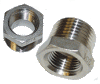 304SS Hex Bushing 1/2MPT X 1/4FPT 150#