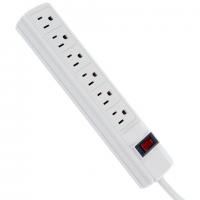 Bayco SL-736 6 Way Outlet Strip w/Surge Protector, 4.5'
