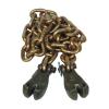 Blackhawk Automotive B97662 6' Chain with 2 Claw Hooks, 10-Ton Cap