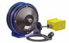 COX Reels PC10-3012-B Compact efficient heavy duty power cord reel with a quad "4 Plug" industrial receptacle