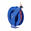 COX Reels SH-N-350 Low Pressure Spring Rewind Hose Reel with Super Hub™: 3/8" I.D, 50' hose capacity, with hose, 300 PSI