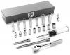 Cougar Pro Hand Tools 1/4" Dr. 21 Pc. 12 Pt. Metric Socket Set