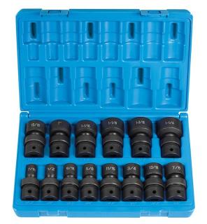 1/2" Drive 14 Pc. Standard Length Fract. Univ. Set