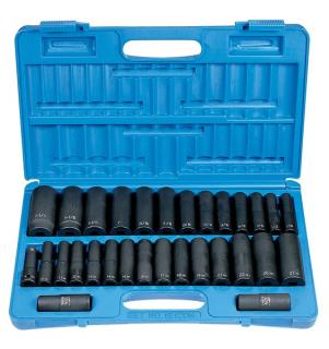 1/2" Drive 30 Piece SAE & Metric Deep Set