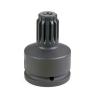 Grey Pneumatic 6011A 1-1/2" F x #5 Spline M Adapter w/ Lock Button