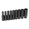 Grey Pneumatic 9709DG 1/4" Drive 9 pc. Deep Magnetic Impact Socket Set