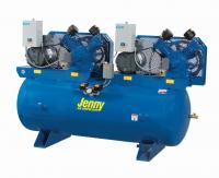 Jenny 2(W5B)-120-230/1 10 HP, 120 Gallon, Duplex, Two-Stage Air Compressor 230V 1-Phase