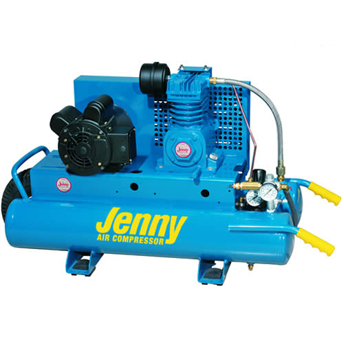 Jenny K15A8P115/1 1.5 HP, 8 Gallon, Electric Dual Wheelbarrow Air