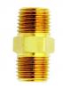 Milton 647 M. Hex Nipple, 3/8" x 3/8" NPT