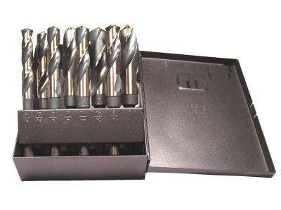 8 Piece 9/16" - 1" x 16ths, 1/2" 3-Flats S&D Drill Set