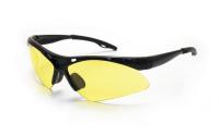 SAS Safety 540-0205 Diamondback Safety Glasses, Black Frame, Yellow Lens