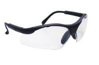SAS Safety 541-0000 Sidewinder Safety Glasses, Black Frame, Clear Lense
