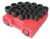 Sunex 4684 3/4" Dr 17-Pc HD Metric Socket Set