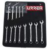 Urrea Professional Tools 1200DHM Metric Combination Wrench Set 7mm - 19mm, 6 Pt