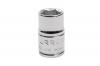 Urrea Professional Tools 5206HM 3/8 In Dr 6-Pt  6 mm Chrome Socket